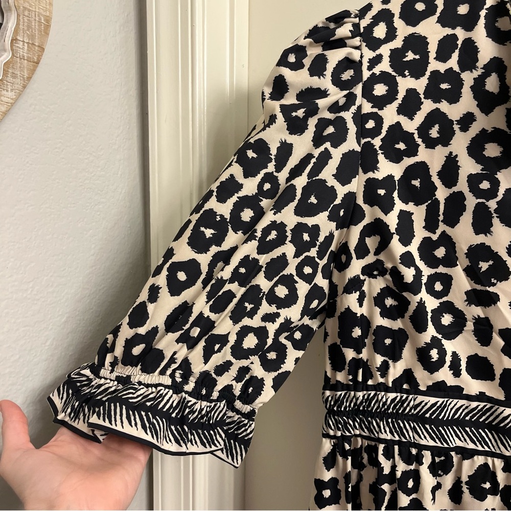 Gretchen Scott Teardrop Dress Cheetah Print XL - Picture 6 of 14